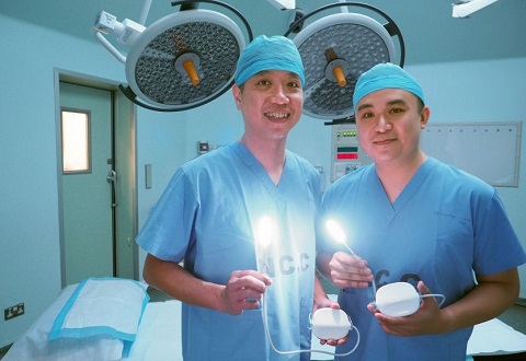 Light device shows the way during surgery in hospitals here